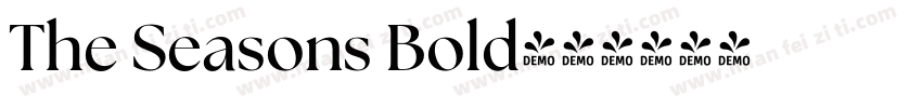 The Seasons Bold字体转换